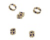 Saphire n Gold Cuffs 6P