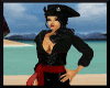 Full black pirate outfit