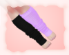 A: Lilac Black legwarmer