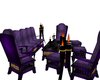 Purple V Couch Set