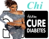 M/ Wht Tee Cure Diabet