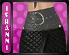 [I] Rl Leather Skirt BLk