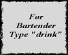Bartender Sign w/sound