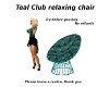 Teal Club relaxing chair