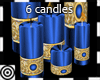 Royal Blue Floor Candles