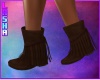 Fringed Boots Brown