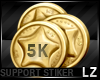 5K Support Stiker