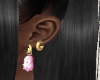 gld Pink Stone earrings