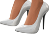 White Leather Pumps