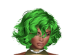 Duby short green hair