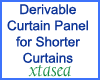Shorter Curtain Panel D.