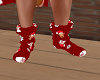 red xmas socks
