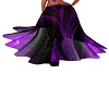 purpleblack boho skirt