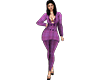 CEO purple tartan suit