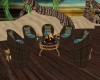 CHAIRS w/ FIREPIT (TEAL)