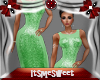 Gliterious Dress - Green