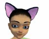 Black Satin Kitten Ears