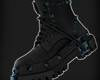 {!N} Blue Spike Boots