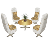 White Gold room chairs
