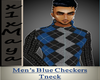 Blue Checkers Tneck