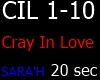 Cray In Love sara'h