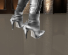 (S)Silver angel boots