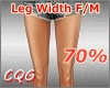CG: Leg Width 70%