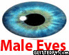Male Blue Intense Eyes