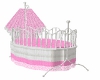  Baby Crib Pink/White