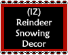 Reindeer Snowing Decor