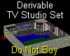 Derivable TV Studio Set