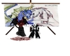 wolf and dragon banner