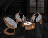 Modern Chairs and table