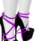 Purple n Black Heels