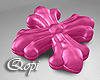 HPink Chromed Cross Puff