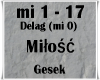 Milosc - Gesek
