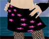 Punk Pink Star Miniskirt