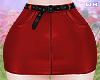 w. Red Mini Skirt