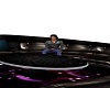 leather black club couch