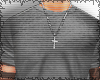 Grey Tucked Tee