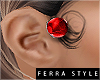 ~F~Karma Earings Red