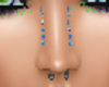 Nose Piercing Blue