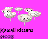 Kawaii kitten chairs