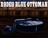 Rodeo Blue Ottoman