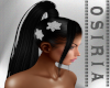 Black Hair & Flower
