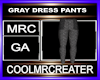 GRAY DRESS PANTS