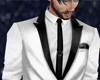 White Suit Black Lapel