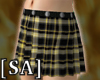 [SA] yellow tartan skirt