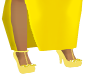 Yellow heel w/bow
