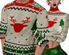 couple festive sweater*F
